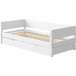 Letto singolo FLEXA White con letto estraibile