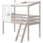 letto Casa Classic elevato con scala inclinata tetto 1/2