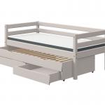 Letto singolo Classic con blocco letto estraibile con 2 cassetti