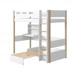 Letto Sopraelevato Nor con scrivania e divanetto / letto per ospiti