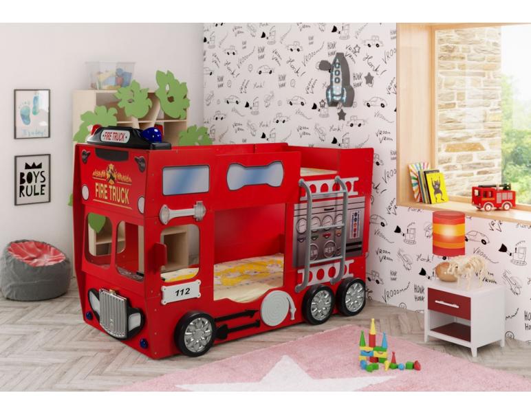 Letto a castello Firetruck double