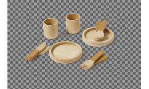 Set di Piatti - colore Mustard