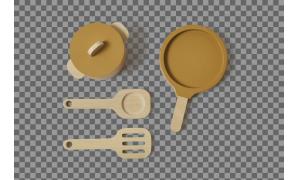 Set di Pentole - colore Mustard