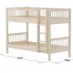 Letto a castello Classic con scala dritta