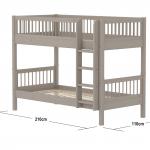 Letto a castello Classic con scala dritta