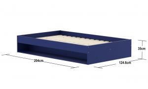 LETTO GROW - Colore Blu - Dettaglio per materasso 120 x 200