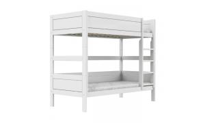 Letto a castello con scala Lifetime  - Colore Bianco